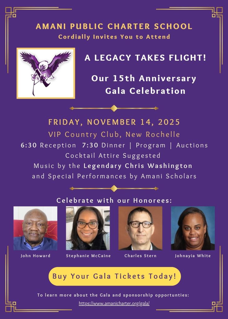 Invitation to Amani Gala on November 14, 2025